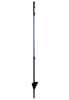 Plava ovalna stepenica od fiberglasa od 90 cm-u stupu ograde s gornjom trakom i mrežnim priključkom, plastični-prekriveni šiljak|Mreža za divlje svinje|Kontrola stoke|Paket od 10